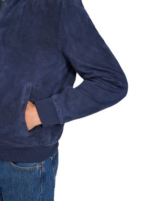 Suede Bomber Jacket