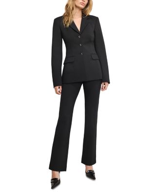 Soft Stretch Pont&amp;eacute; Straight Trousers