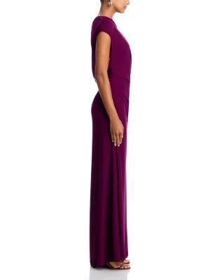 Off-the-Shoulder Ruched Jersey Gown - Exclusive