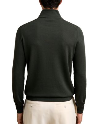 Blackhall Long Sleeved Half Zip Funnel Neck Merino Wool Sweater