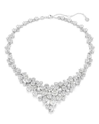 Constella Crystal Statement Necklace, 14.87"-17.75"