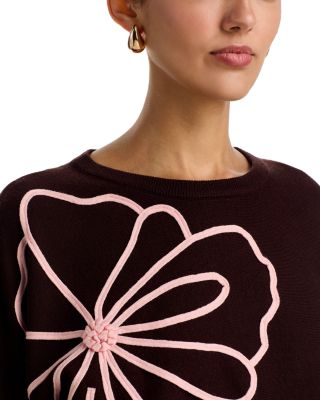 Floral Embroidered Sweater