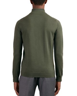Blackhall Long Sleeved Half Zip Funnel Neck Merino Wool Sweater