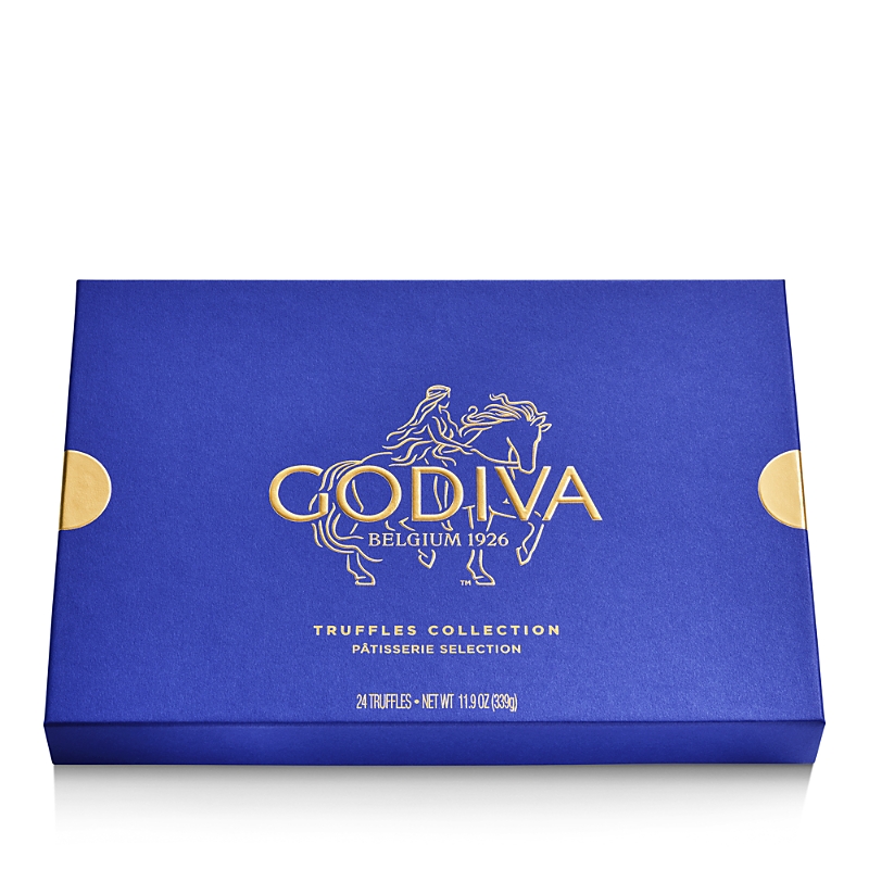 Godiva Chocolatier Patisserie Chocolate Truffles Gift Box, 24 Piece In Blue