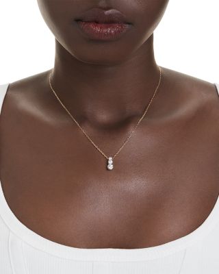 Stilla Crystal Attract Three Stone Pendant Necklace, 14.875-17.75"