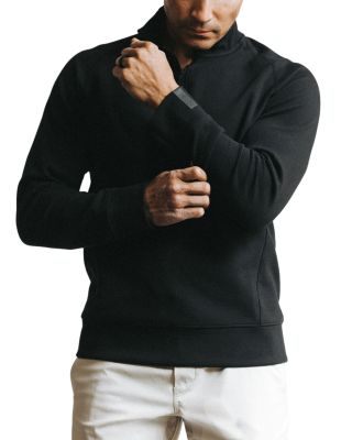 Overzip Mock Neck Sweatshirt