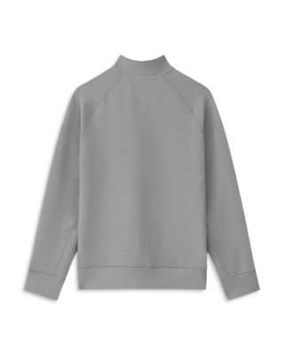 Overzip Mock Neck Sweatshirt