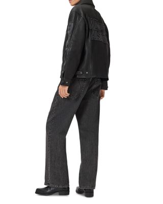 Garrison Patch Leather Jacket 