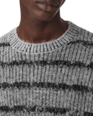 Dissolved Striped Crewneck Sweater  