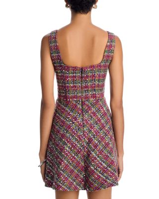 Sequin Tweed Mini Dress - Exclusive