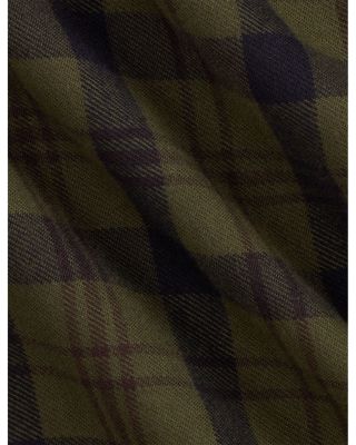 Classic Fit Plaid Flannel Camp Shirt