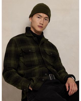 Plaid Pile Fleece Shirt Jacket