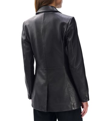 Ash Leather Blazer