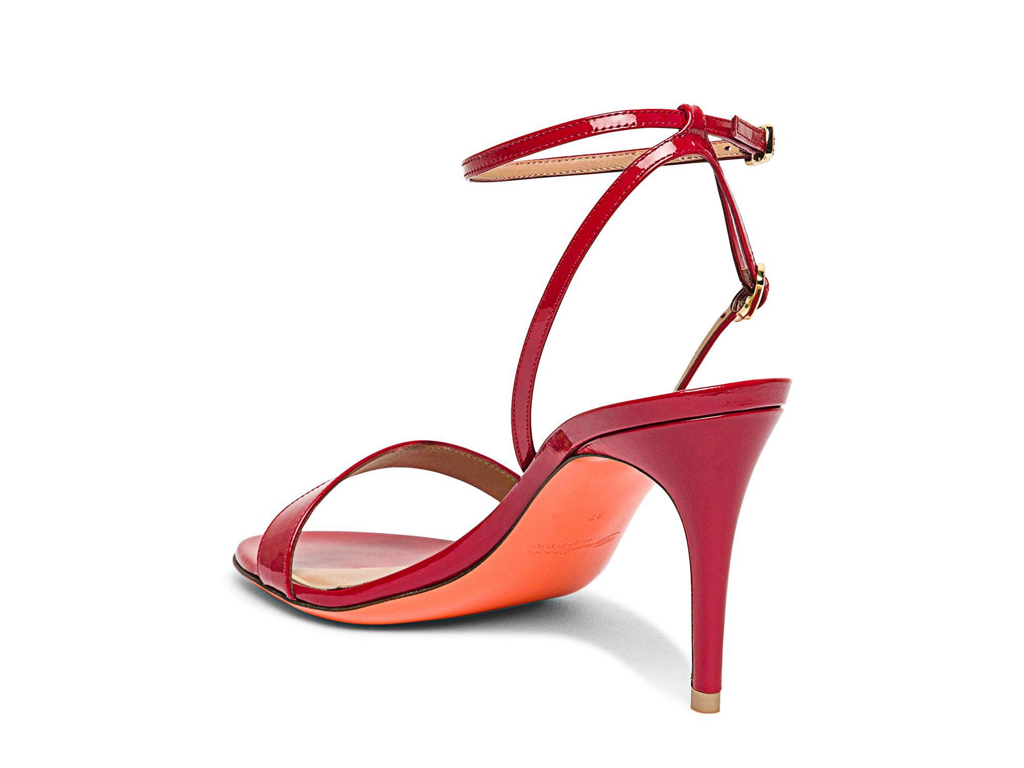 Women's Patent Leather High Heel Sandals — Image 4