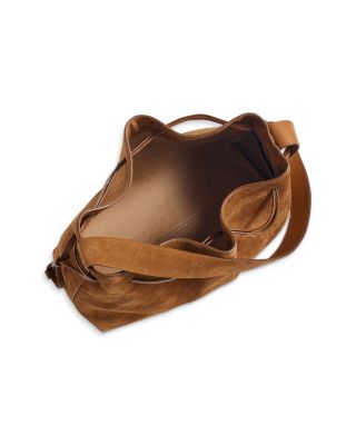 The Suede Drawstring Shoulder Bag