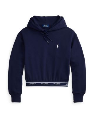 US Open Logo Waistband Cropped Hoodie