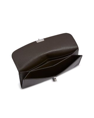 T-Lock Leather Wallet in Dark Brown