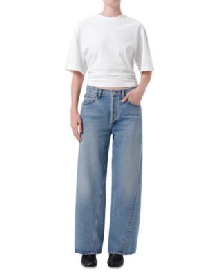 Twist Low Slung Baggy Jeans in Stage