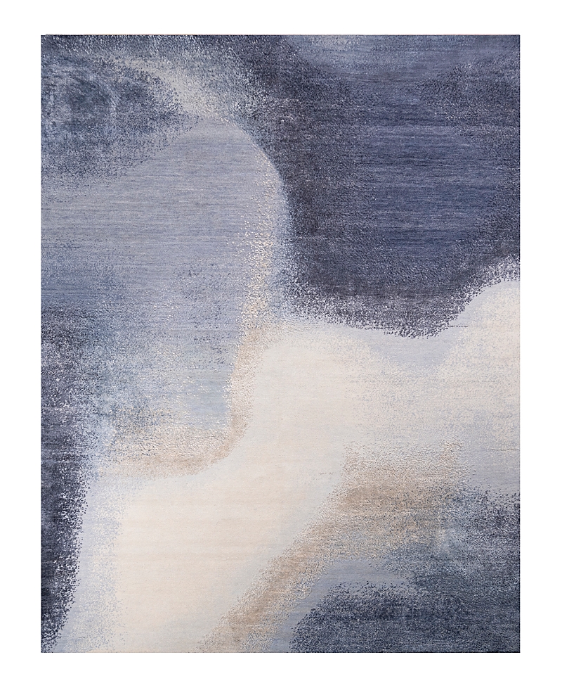 Bloomingdale's Modern M8527 Area Rug, 8'0x10'3 In Blue