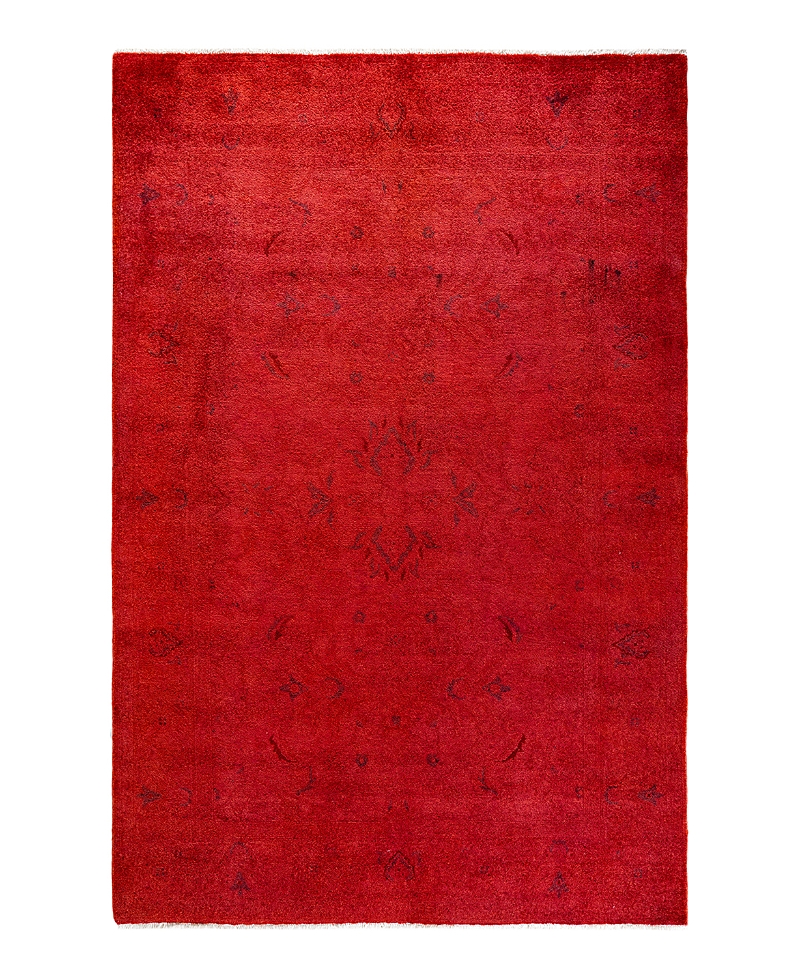 Bloomingdale's Fine Vibrance M1461 Area Rug, 5'4x8'1 In Red