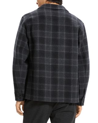 Wool &amp; Cashmere Check Overshirt