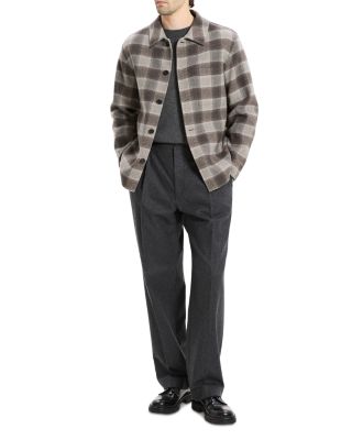 Wool & Cashmere Check Overshirt