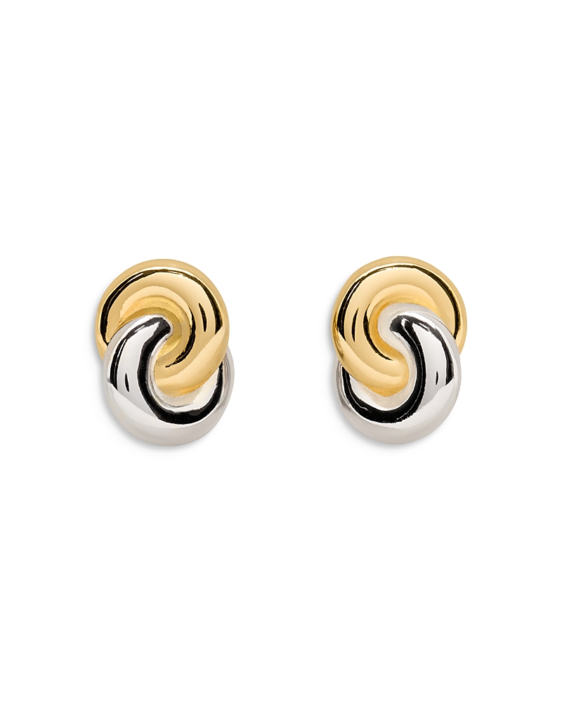 Kate Spade New York Interlock Polished Stud Earrings In Gold