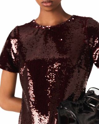 Embroidered Sequin Dress