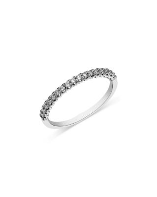 Diamond Stack Band in 14K White Gold, 0.25 tcw