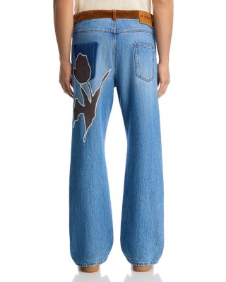 Wide Leg Jeans in Deep Blue