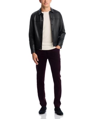 Brando Slim Fit Needle Cord Jeans in Purple