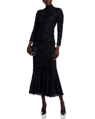 Maceio Textured Midi Skirt