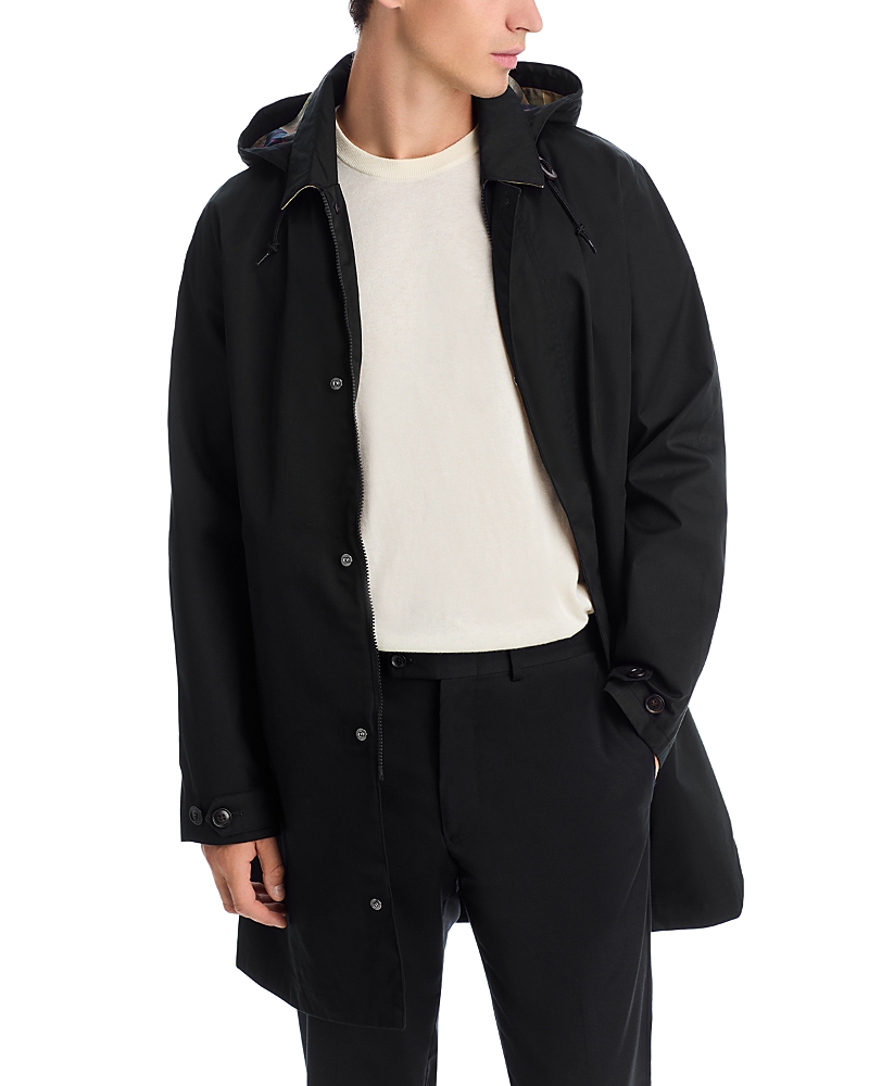 Barbour Lorig Mac Waterproof Jacket In Black