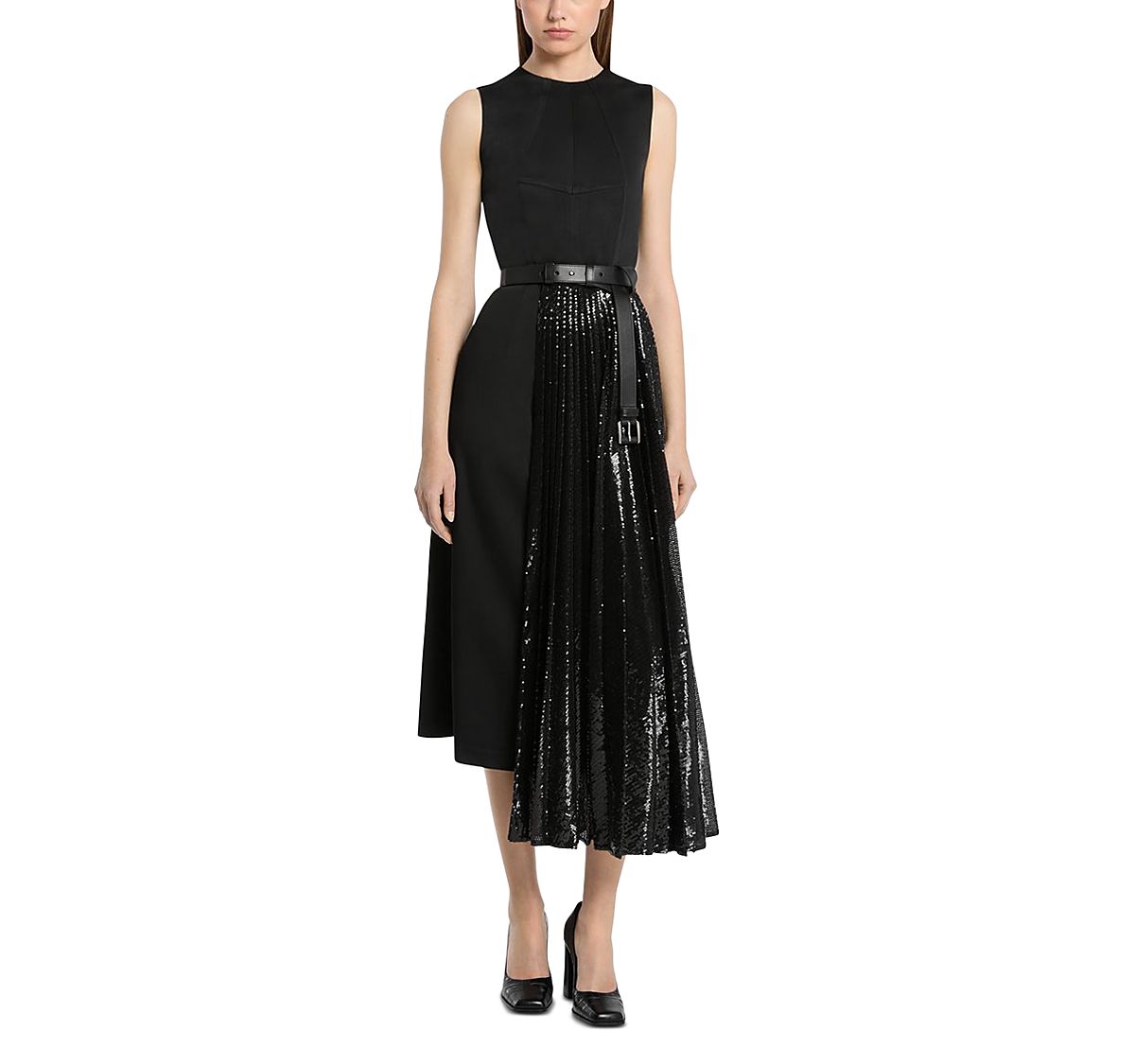 Michael Michael Kors Satin Embellished Overlay Dress