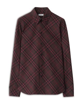 Slim Fit Check Cotton Shirt