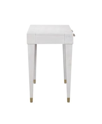 Brandyss Burl Work Desk in White