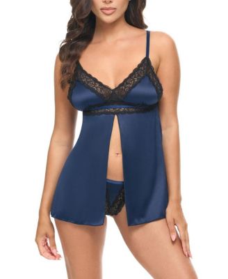 Iris Satin & Lace Babydoll
