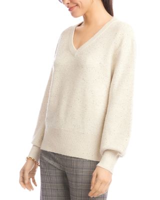 Sequinned V Neck Sweater