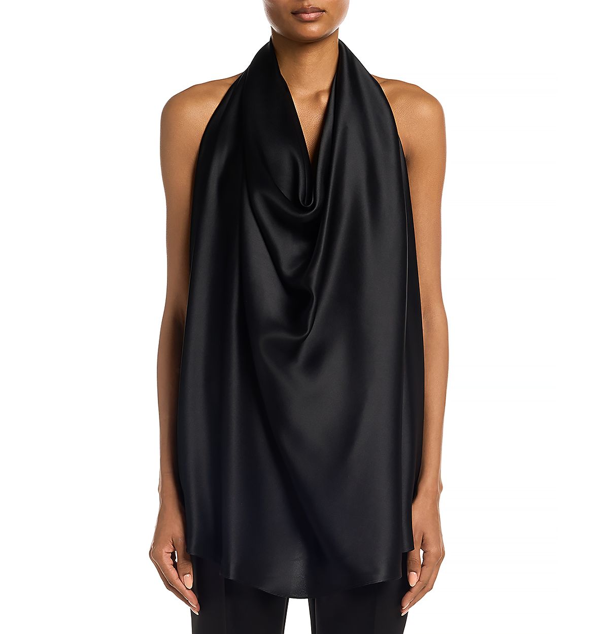 Wardrobe. nyc Silk Satin Halter Blouse