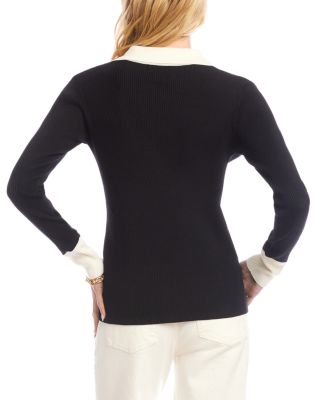 Collared Ribbed Sweater