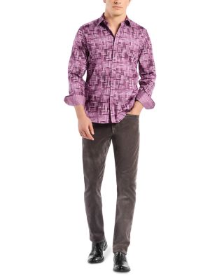 Berkley Long Sleeve Printed Woven Shirt