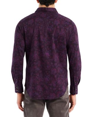 Hoyt Long Sleeve Printed Knit Shirt