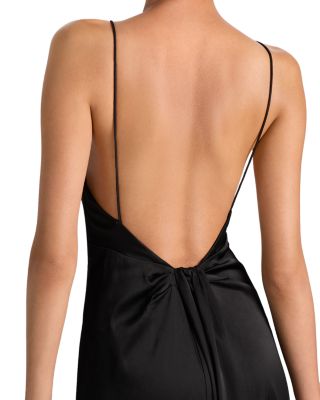 Luciana Deep V Asymmetrical Dress