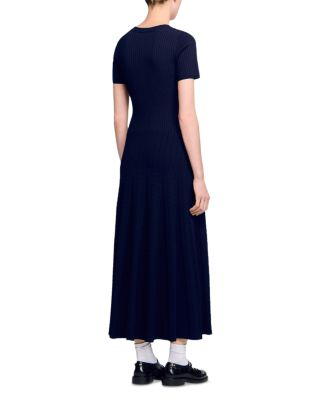 Short Sleeve Knit Maxi Dress