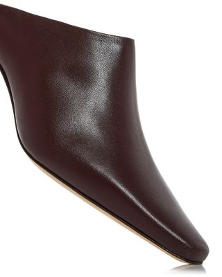Women's Wally Leather Mid Heel Mules