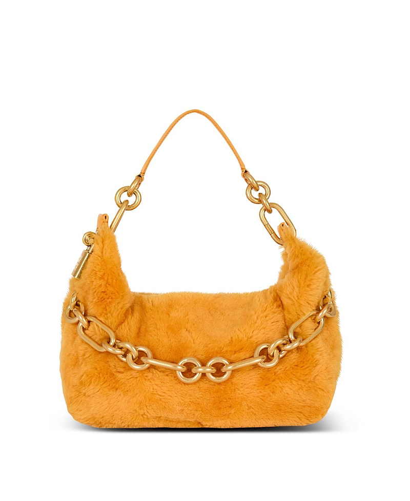 Balmain Medium Sync Bag In Shearling