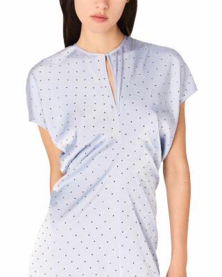 Studded Satin Maxi Dress - Exclusive