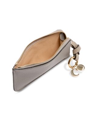 Alphabet Small Leather Zip Wallet