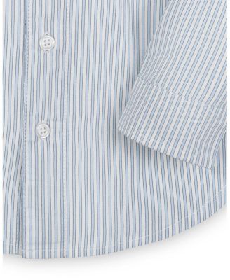 Boys' Organic Stretch Poplin Long Sleeve Button Down Shirt - Big Kid