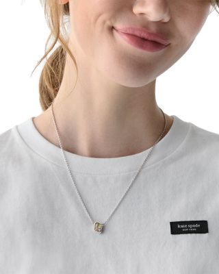 Spade Molten Glass Pendant Necklace, 16-19"